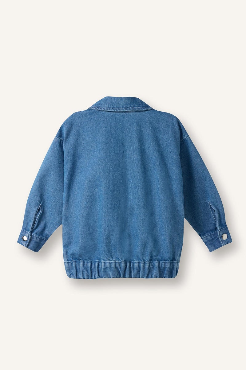 DeFacto Blue BabyBoy Baby Boy Zip-Up Denim Jacket Casual - Image 5